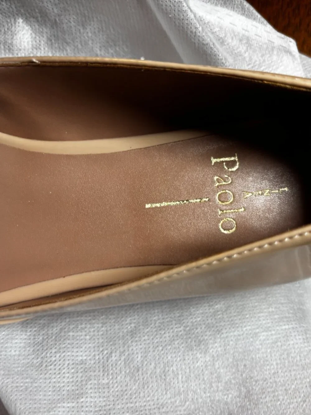 Linea Paolo Nasya-L Blush Patent Pointed Toe Flats Size 9 M NIB
